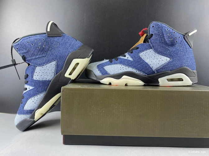 Washed 6 CT5350-401 Jordan Air Denim 0801